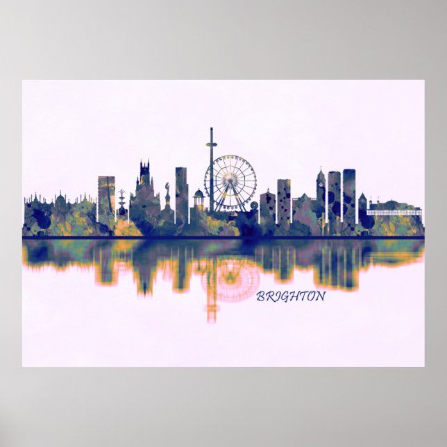 Poster Brighton Skyline (Frente)