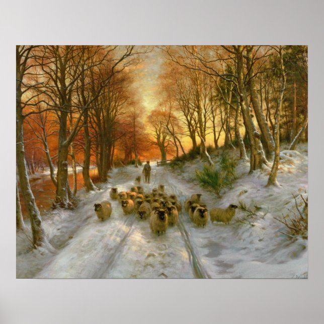 Póster Brilhado com Pontas das Horas da Noite (Frente)