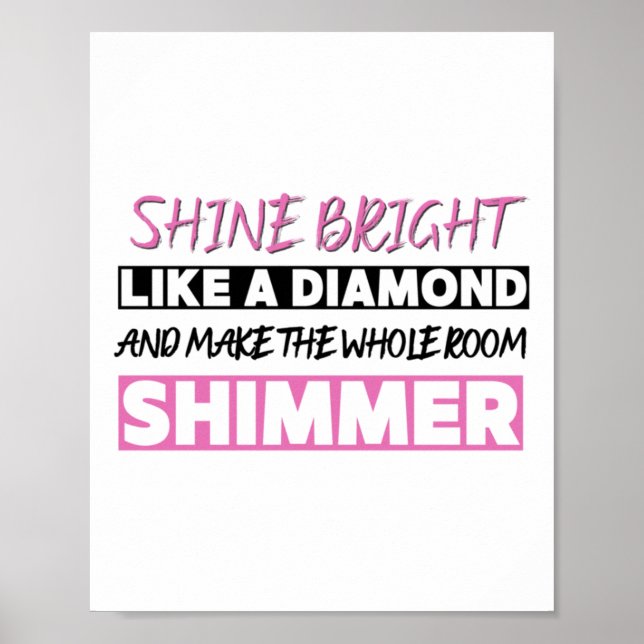 Poster Brilhante Como Um Diamante (Frente)