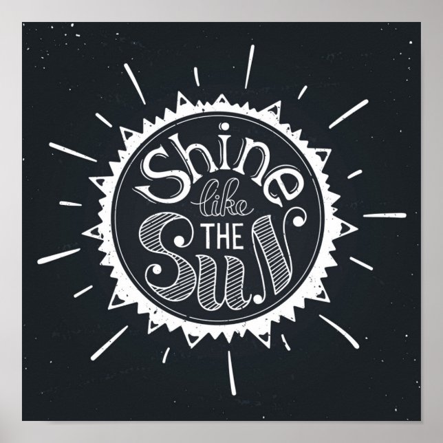 Póster Brilhar Como O Sol (Frente)