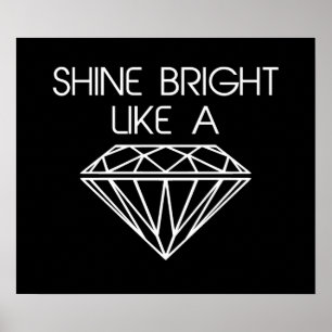 Poster Brilho brilhante como um diamante