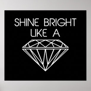 Poster Brilho Brilhante como um diamante