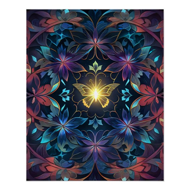 Póster Brilho da borboleta (Frente)