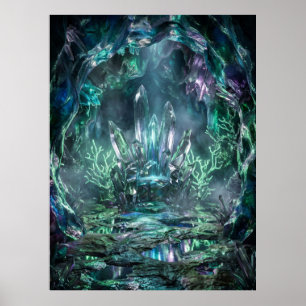 Poster Brilho da Caverna do Trono de Cristal