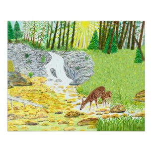 Póster Brilho da Corça e do Favo