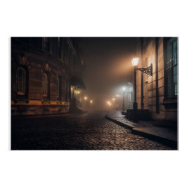 Póster Brilho de Ruela Embuçada de Paralelepípedos Vitori