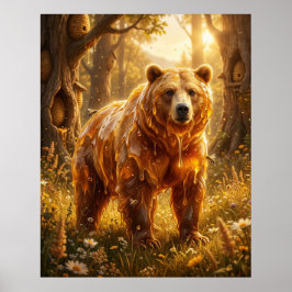 Poster Brilho do Prado do Urso Meloso