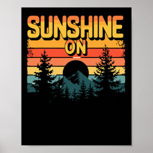 Poster Brilho do Sol nos Meus Ombros Para o Exterior e Pô