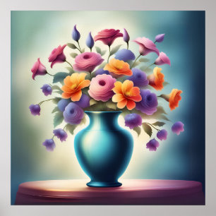 Poster Brilho Floral Radiante