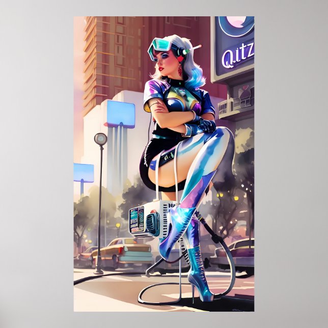 Poster Brilho, Qitz e Glamour Ken Gage Art (Frente)