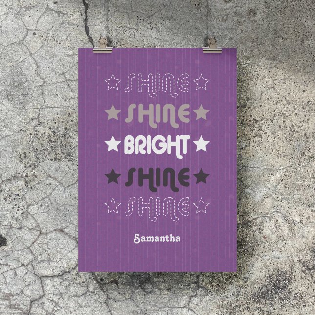 Poster Brilho Roxo. Brilhante. Brilhante. Brilhante. Bril (Criador carregado)