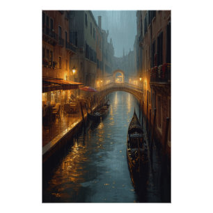 Póster Brilho Veneziano – Luzes e Reflexos de uma Noite C