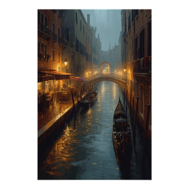 Póster Brilho Veneziano – Luzes e Reflexos de uma Noite C (Frente)