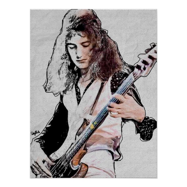Póster brillante de John Deacon (Frente)