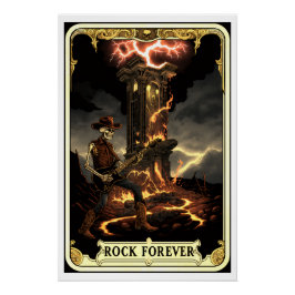 Póster Brilliant Poster, Rock Music Forever