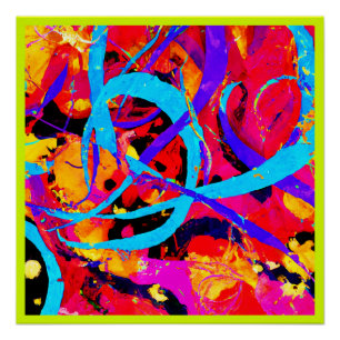 Póster Brincadeira Colorida Cheerful