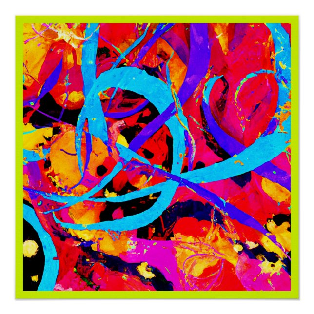 Póster Brincadeira Colorida Cheerful (Frente)