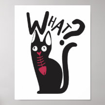 Brincadeira de Desenho Animado de Gato Preto Engra