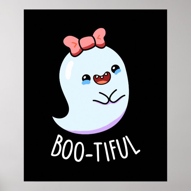 Poster Brincadeira Divertida de Halloween de Fantasma Fem (Frente)