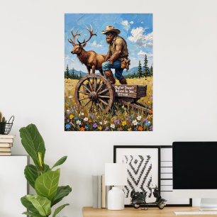 Poster Brincadeira Pastoral: Sasquatch e Stag