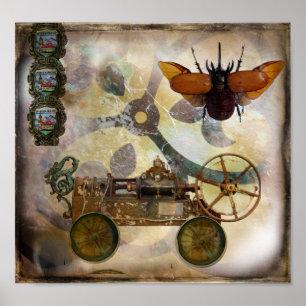 Poster Brincadeira Steampunk
