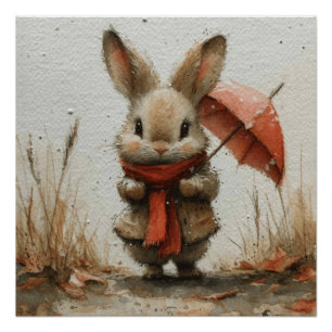 Póster Brincadeiras de Coelho: Um Toque de Fantasia Bunny