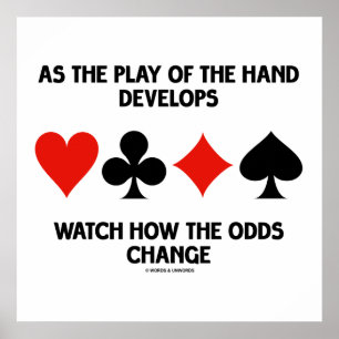 Póster Brincar Com A Mão Desenvolve Ver Como As Odds Mud
