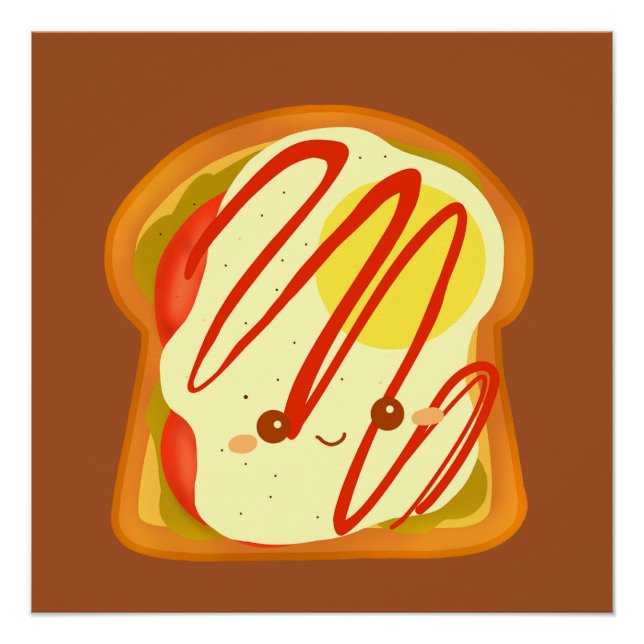 Póster Brinde Avocado Com Ovo E Tomate (Frente)