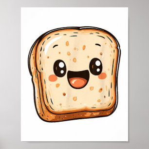 Poster Brinde de Sorriso de Pedra de Pão Feliz