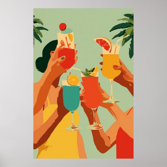 Poster Brinde Tropical à Noiva (Frente)