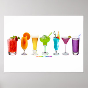 Poster Brindes de SlipperyJoe bebida álcool coquetel orgu