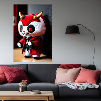Poster Brinquedo de pelúcia do senhor demônio | Arte AI