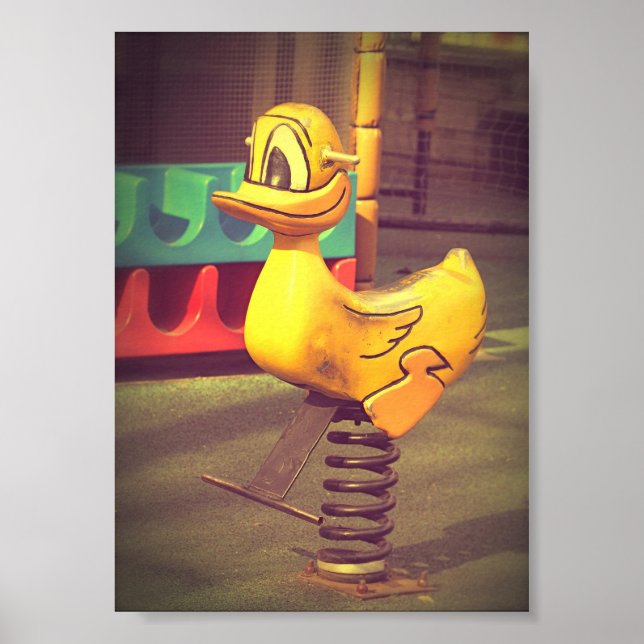 Poster Brinquedo de Playground Pato Amarelo (Frente)