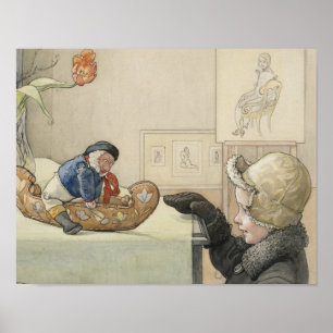 Póster Brinquedo Engraçado com Criança