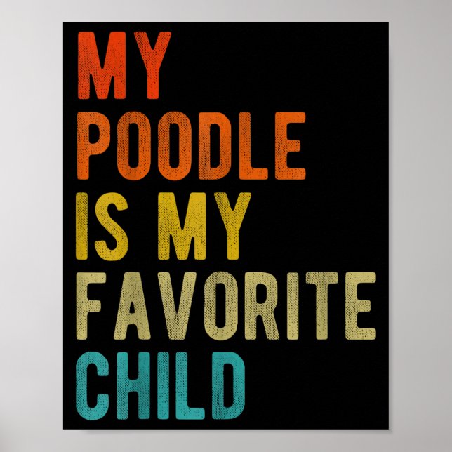 Poster Brinquedo Padrão Odle Mãe Pai Amante de Cachorro E (Frente)