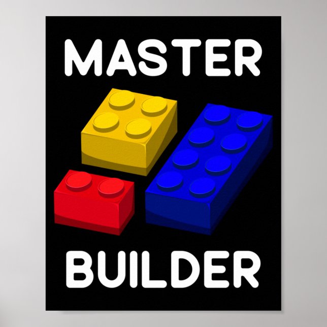 Poster Brinquedos de Bloco de Construção Fofos para Crian (Frente)
