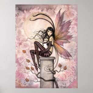 Póster Brisa de Outono Arte Fantasia Fada de Outono