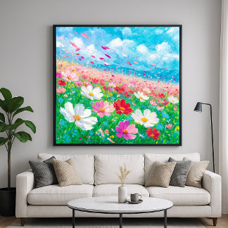 Poster Brisa Floral - Estilo de Arte Pintura