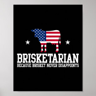 Poster Brisketarian Porque Brisket Nunca Desaponta Bri