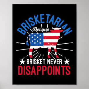 Poster Brisketarian Porque Brisket Nunca Descarta Churras