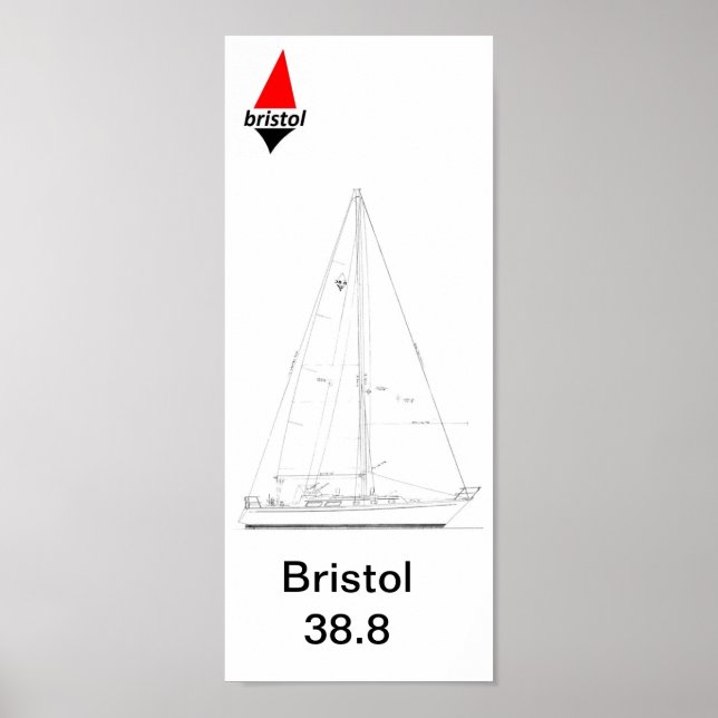 Poster Bristol 38,8 Sloop (Frente)