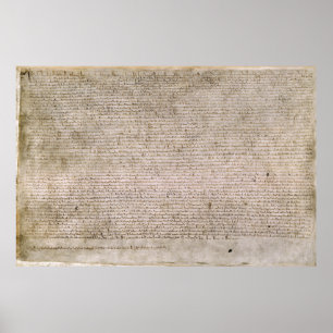 Poster British Library 1215 da Magna Carta do ORIGINAL