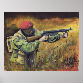 Póster British Paratrooper WW2