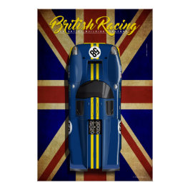 Póster British Racing Lola T70 MKIII No.58