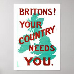 Póster Britões! Seu País Precisa De Você