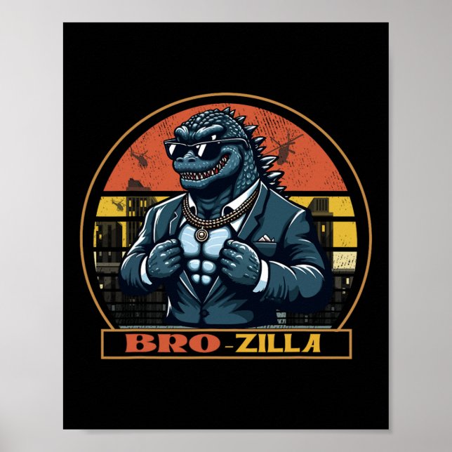 Poster Bro Brozilla Strong Brother Surus Matando (Frente)