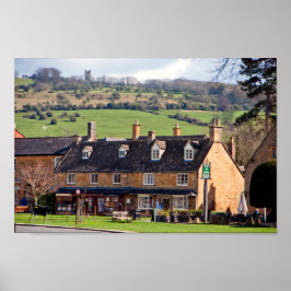 Poster Broadway Cotswolds Worcestershire Inglaterra