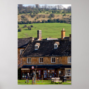 Poster Broadway Cotswolds Worcestershire Inglaterra