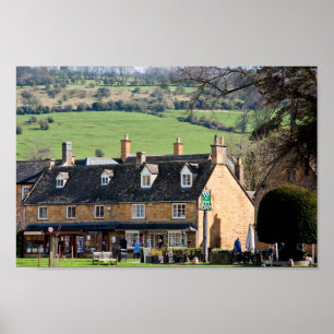 Poster Broadway Cotswolds Worcestershire Inglaterra