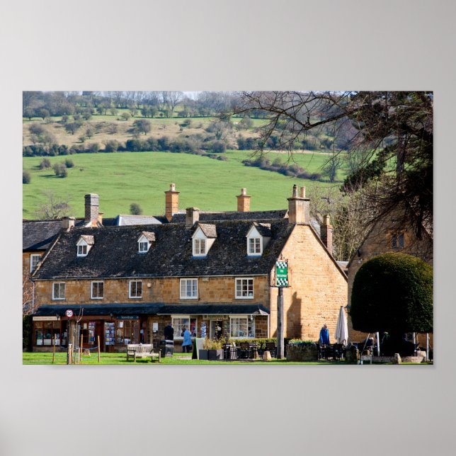 Poster Broadway Cotswolds Worcestershire Inglaterra (Frente)